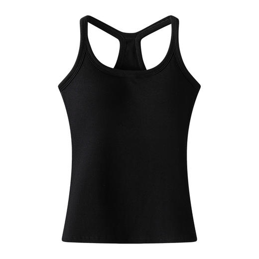 H136吊带背心女夏季辣妹性感修身百搭U领带胸垫内搭露背无袖上衣 商品图4