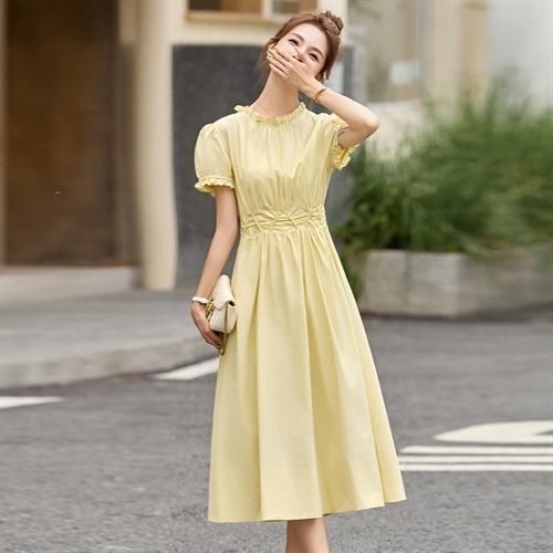 2025夏装新款连衣裙女中长款显瘦收腰时尚气质减龄裙子MUZL8051 商品图1