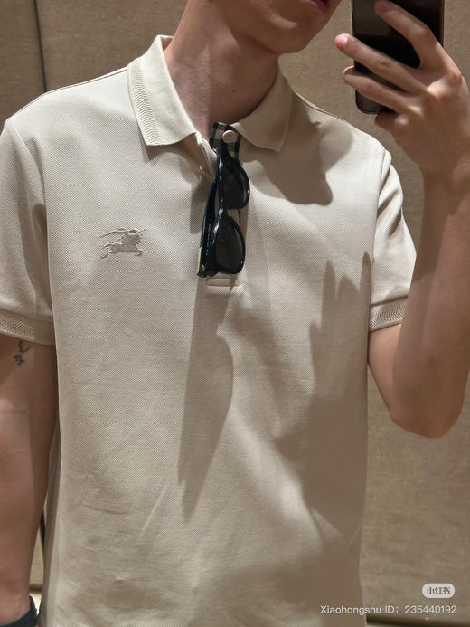 721-2 渠道圆正 BB格纹前襟 6073新色到 polo翻领 战马刺绣 男士polo短袖T恤 商品图8