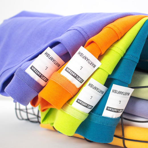 夏季高品质落肩短袖t恤男 女Oversize宽松纯棉半袖班服定制印logo 商品图4