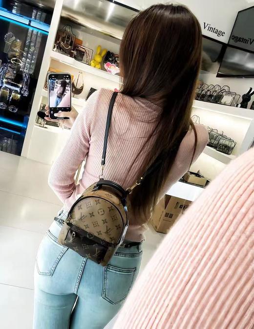 BT41-驴家 Palm Springs 双拉链开合拼色 小书包背包双肩包 迷你 （BT*MM）7.22直播款 商品图5