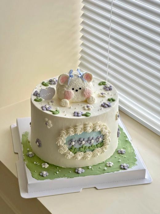 ins田园风小动物卡通蛋糕-低糖处理无添加 商品图0