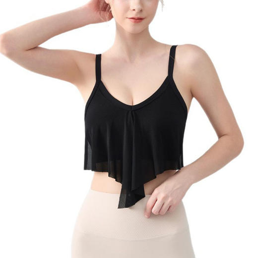 跃牌【海听系列】2025新款高级感瑜伽服背心女气质固定胸垫健身上衣运动美背文胸XC89 商品图4