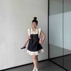 2025新品 软软同款【夏日焦点】日系学院风设计感小众假两件无袖衬衫背带裙 商品缩略图1