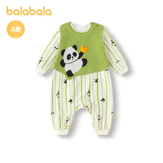 巴拉巴拉宝宝秋装儿童连体衣套装2025新款时髦洋气萌 商品图4