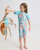 【春上新】8楼爱慕儿童Aimer Kids女孩2件装-花花鹦鹉短袖五分裤连体泳衣AK167H921，吊牌价660元 商品缩略图2