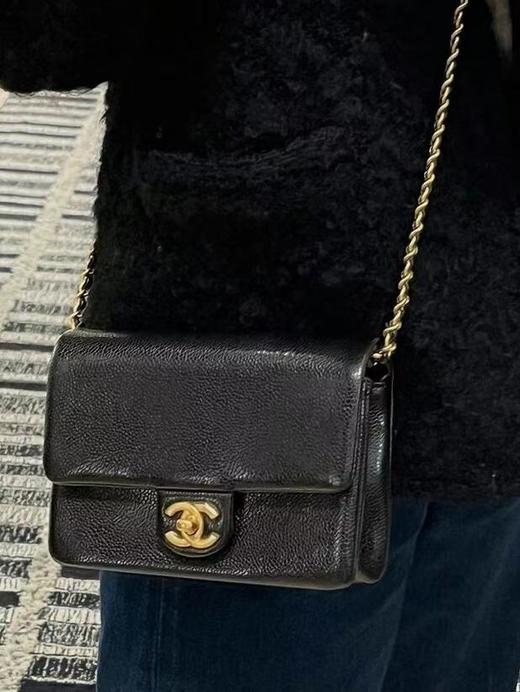 BT77-香奈儿 24K 金色金币金属徽标Logo皮穿链 小牛皮 单肩包 （BT*MM）7.22直播款 商品图1