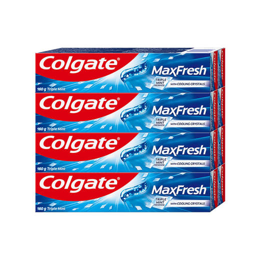 MM 山姆 高露洁 冰爽牙膏 三重薄荷 160g*8支 商品图5