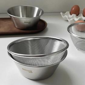 品牌直发2个到手29.9迷你304不锈钢水果碗沥水篮两件套加厚材质抗摔耐用精细打磨全网孔沥水设计一篮多用基地直邮