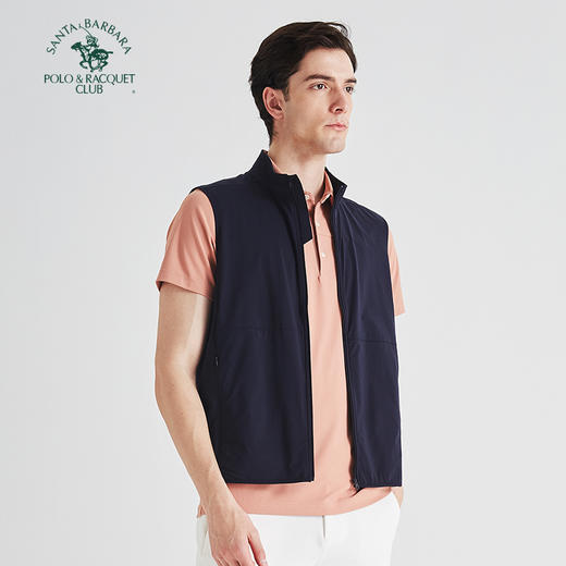 【大都会店】圣大保罗 特密克隆棉立领梭织马甲休闲背心 PS-25WV015M 商品图3