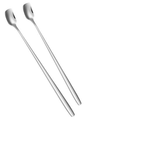 【出口304不锈钢搅拌勺】韩式304不锈钢长冰勺家用咖啡加长搅拌勺多用途加厚调酒长柄勺子 商品图4