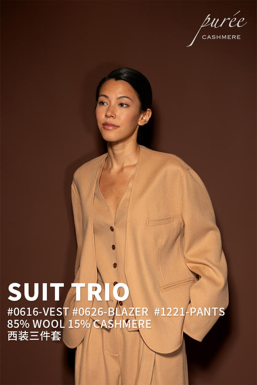 SUIT TRIO 85% WOOL 15% CASHMERE 西装三件套 商品图0