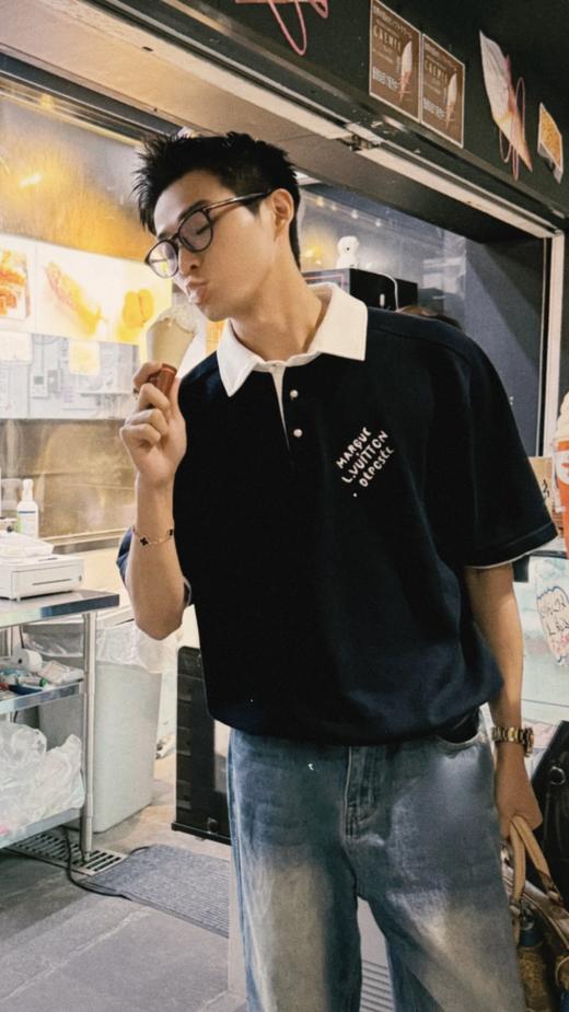 驴家 25ss珠光纽扣针织polo衫 男女同款（DY） 商品图9