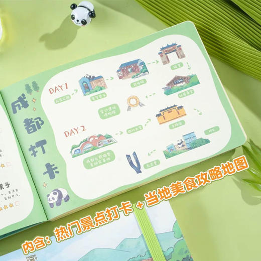 悦木城市印象创意旅行景点集章打卡本插画ins风手帐本（图案随机） 商品图3