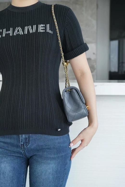 BT59-香奈儿 23K 小金球方胖子灰蓝色（BT*MM）7.22直播款 商品图4