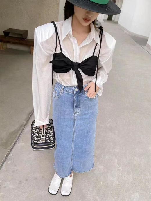 BT145-迪奥刺绣老花满印 收纳盒 手提包 女款 牛仔蓝色（BT*MM）7.22直播款 商品图4