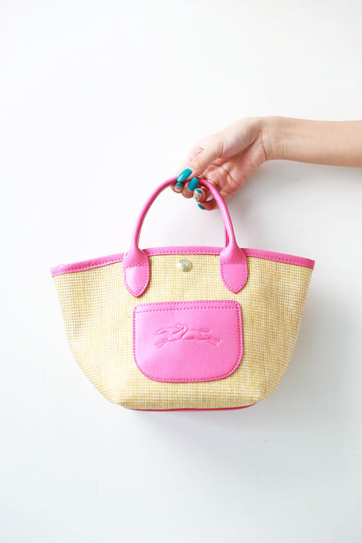 手工草编包，自然田园风。牛皮松弛感帆布菜园单肩手提包C072068 商品图10