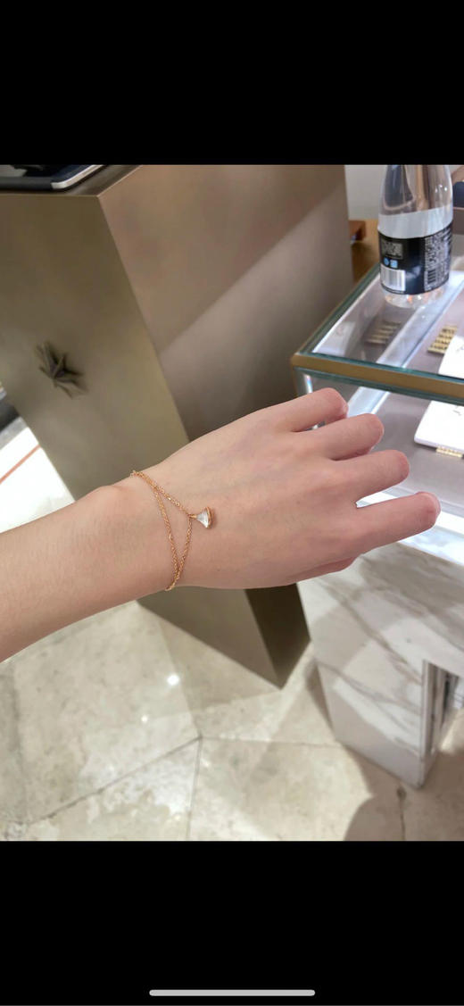 宝格丽 白贝母 扇子 18k玫瑰金 18cm 手链 商品图1