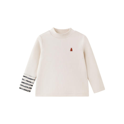 【商场同款】英氏儿童长袖T恤2025秋新款男童休闲半高领打底衫 商品图4