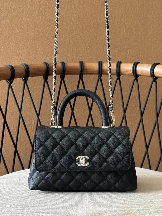 GZ125- 香奈儿 Coco Handle 25P 憨豆手柄单肩斜挎包 小号（MM*QZ）7.22直播款 商品图0
