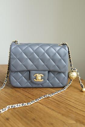 BT59-香奈儿 23K 小金球方胖子灰蓝色（BT*MM）7.22直播款