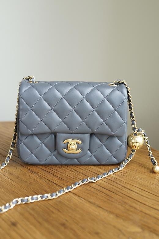 BT59-香奈儿 23K 小金球方胖子灰蓝色（BT*MM）7.22直播款 商品图0