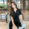 奢姿大码女装2025夏季POLO领气质两件套胖妹妹绣花设计休闲套装9952969842 商品缩略图0