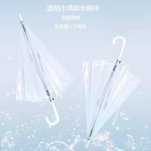公主洋伞/长柄透明雨伞 商品图2