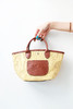 手工草编包，自然田园风。牛皮松弛感帆布菜园单肩手提包C072068 商品缩略图4