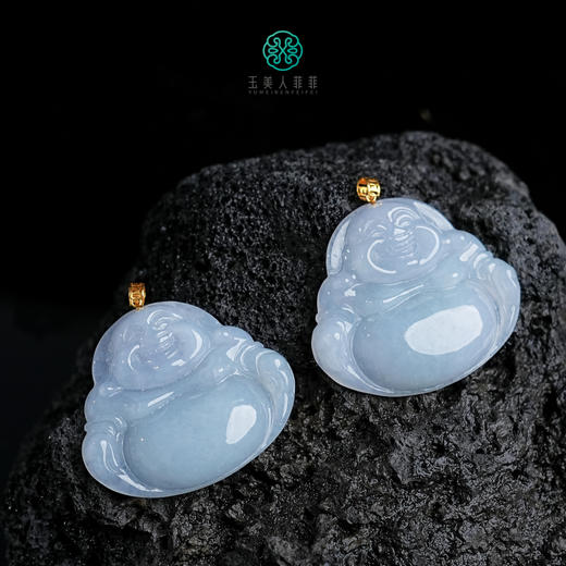 D18K翡翠吊坠-翡翠佛公吊坠约25*30mm 商品图0