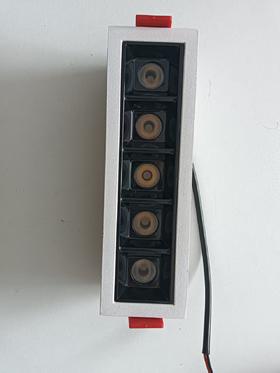 格栅5头黑杯 10W  中性光 开孔14*3.3