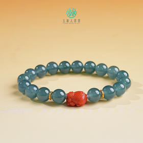 S925翡翠圆珠手串约10mm