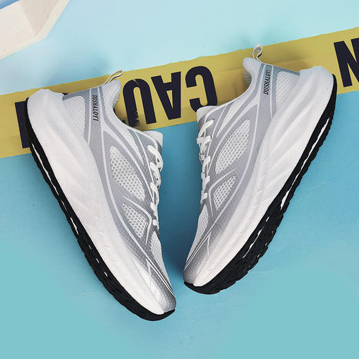 【“云朵”般轻透 缓震解压 软弹防滑】杜莎璐易简约网面爆米花跑步运动鞋 商品图2