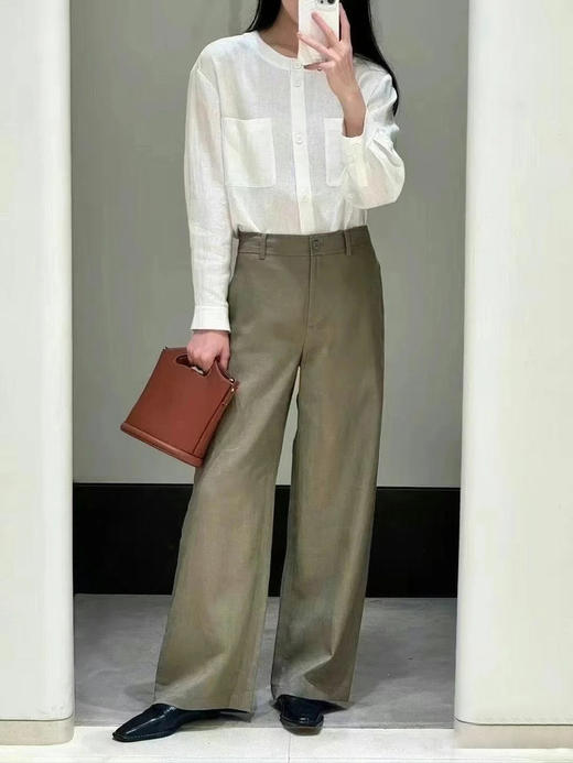 【高品质私服】【IC亚麻平纹衬衫】保留亚麻天然褶皱慵的懒韵味与麻节肌理，尽显休闲随性，质朴与清新格调G1471-CC【无标出货 介意慎拍】 商品图6