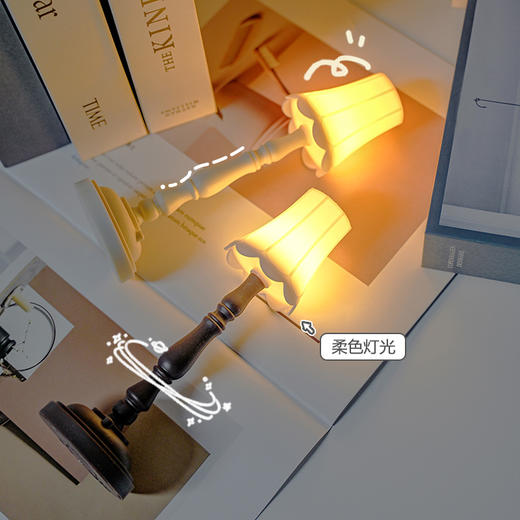 复古小夜灯宿舍卧室床头灯氛围灯创意礼物欧式小台灯桌面装饰摆件 商品图1