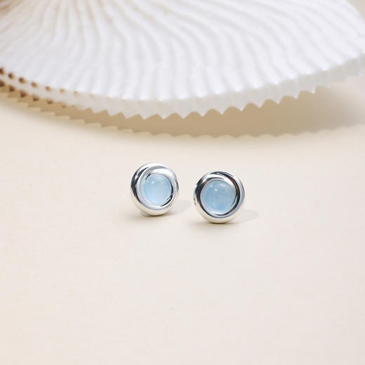 ARSIS｜曦海系列 曦海冰蓝耳钉 商品图6