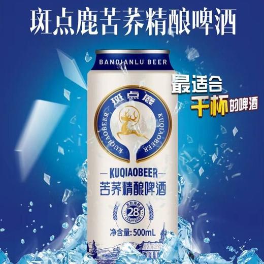 斑点鹿10度500ml苦荞精酿啤酒【一箱请拍12听】 商品图1