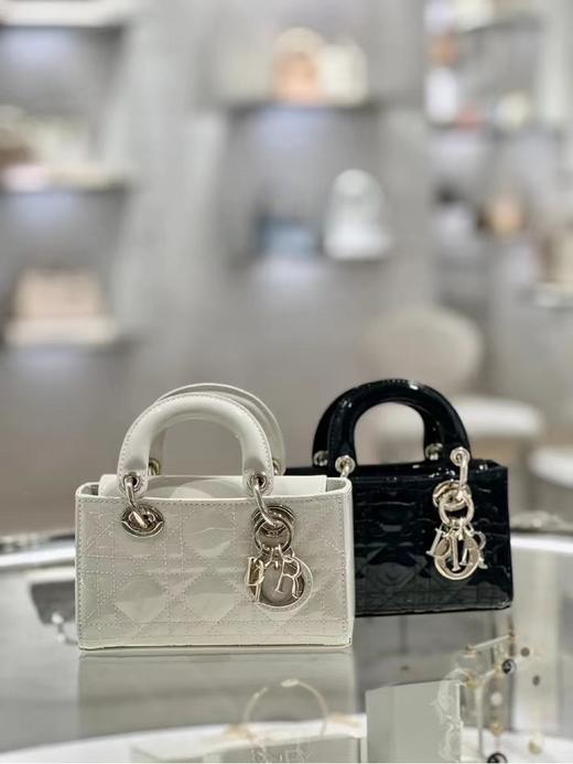 迪奥   横板戴妃手提包 漆皮/白色（LZ） 商品图1