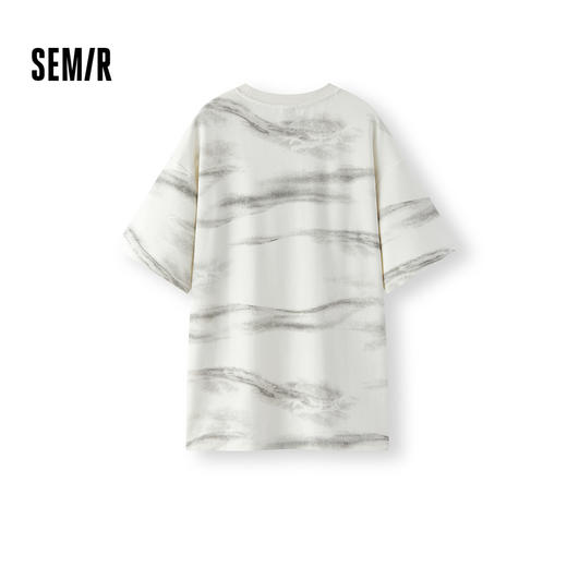 [商场同款]森马短袖T恤男水墨国风印花2025夏季新款上衣青年学生 商品图1