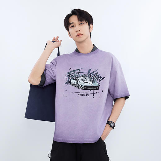 【新品上新】HX 夏季圆领短袖T恤宽松C102520272101 商品图0