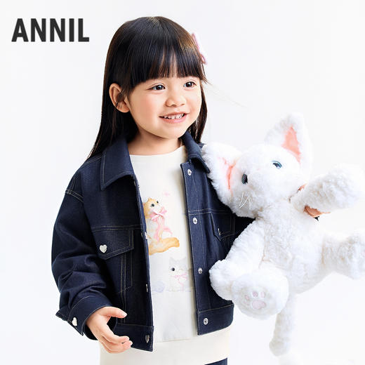 【实体店同款】女童夹克外套秋季新款安奈儿童装XG535353 商品图1