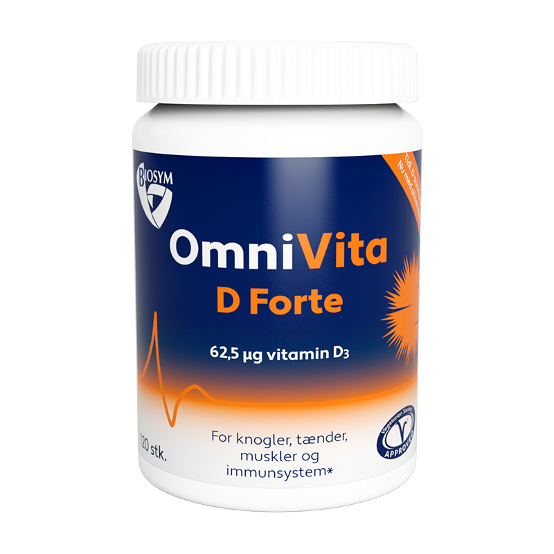 [保税区-FX]Biosym 62.5μg维他命D3胶囊120粒.Biosym OmniVita D Forte 120kaps.