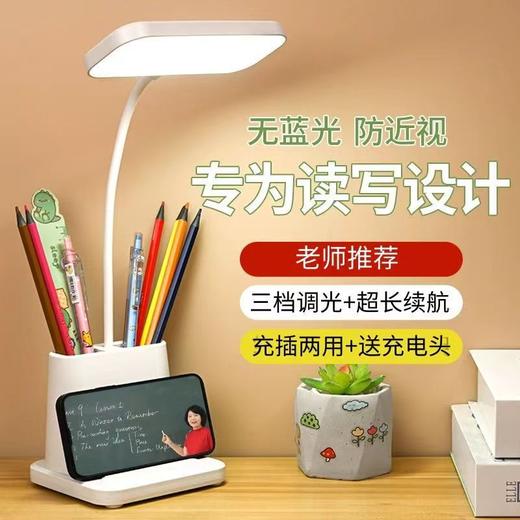 学生护眼学习台灯学生宿舍儿童阅读灯充插两用跨境礼物台灯 商品图0