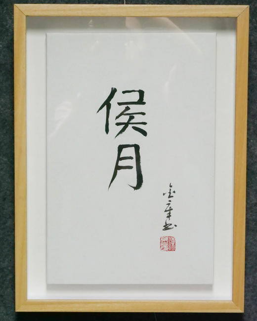 陈金章《侯月》书法原作33CM*22CM 手写宣纸作品[含框] 商品图4