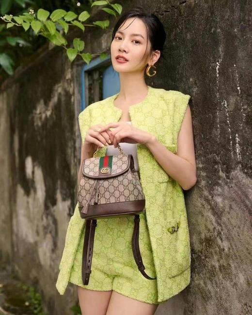 古驰  Ophidia mini背包 书包搭配上手提金属链条，朋克风不就来了吗  手提包 双肩包 （LZ） 商品图5