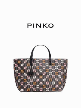 PINO经典老花撞色大容量手提托特包PIN051A1EM