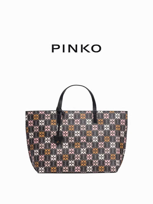 PINO经典老花撞色大容量手提托特包PIN051A1EM 商品图0