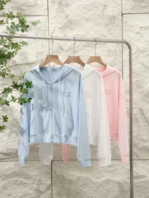 冰感雪花棉连帽拉链轻薄防晒 商品图0