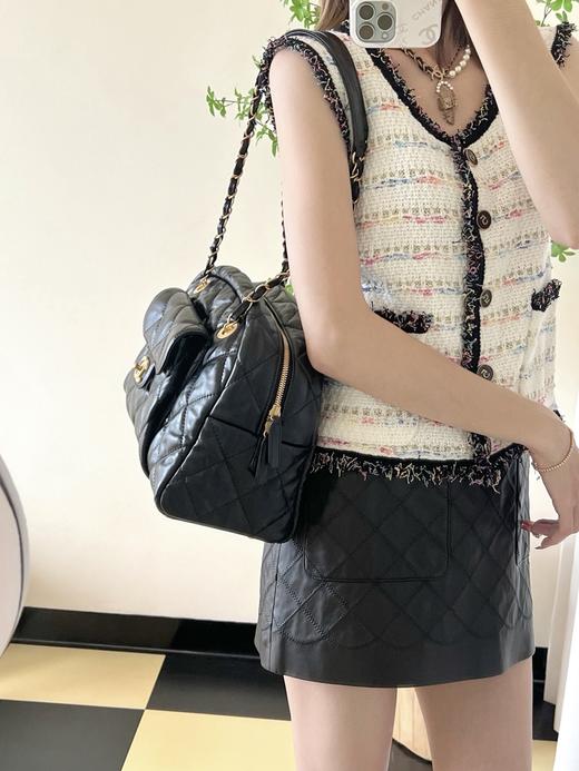 香奈儿 24a手工坊 保龄球包  黑色♥ （LZ） 商品图2