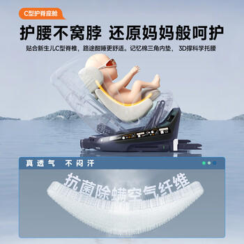 惠尔顿（Welldon）智转PRO儿童安全座椅0-7岁i-Size物理通风散热新生婴儿宝宝汽车用 商品图4